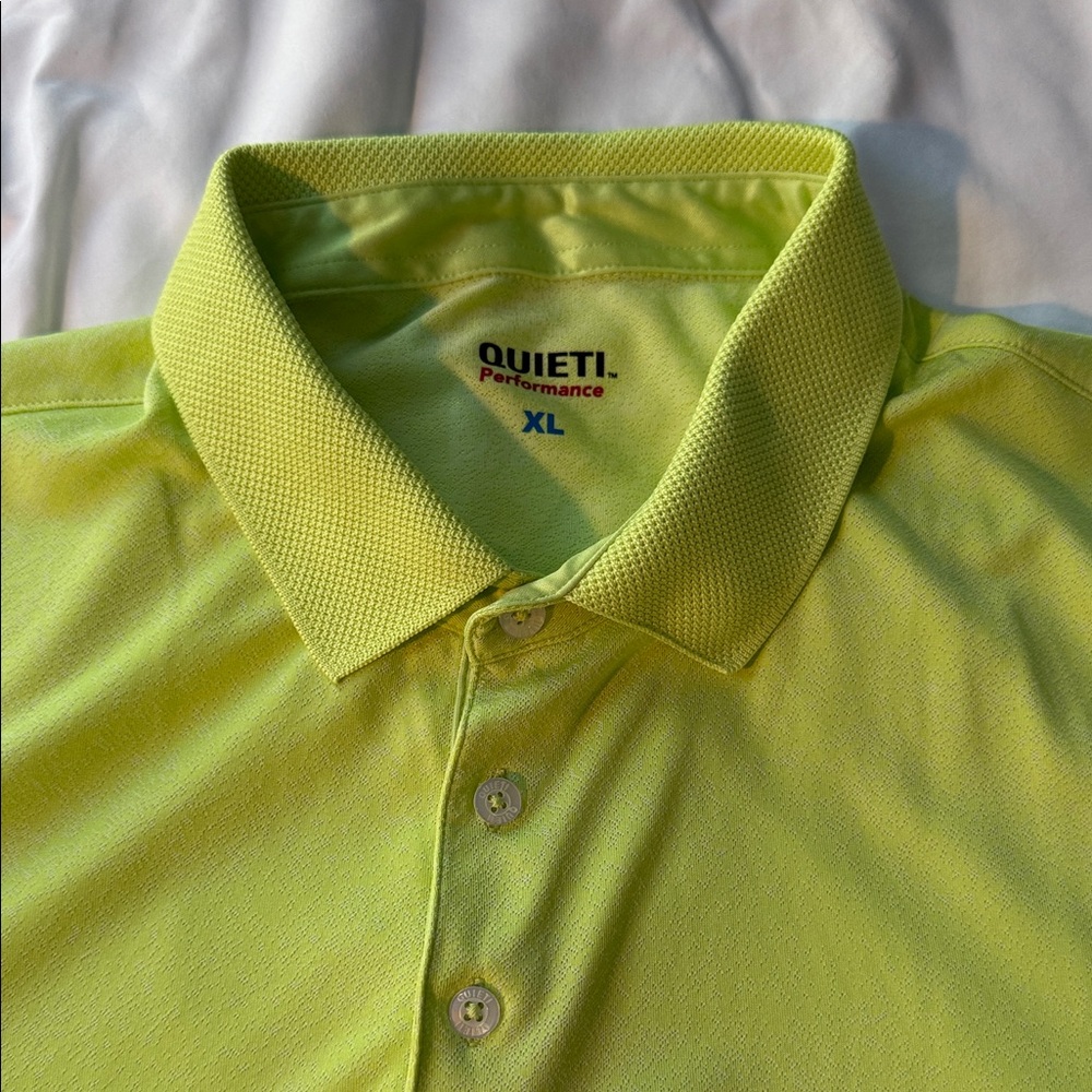 Quieti Men's Lime Polo Shirt
